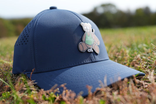 Divots Teddy Bear Branded Bills Hat (Blue)